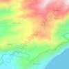 Kot'olinの地形図、標高、地勢