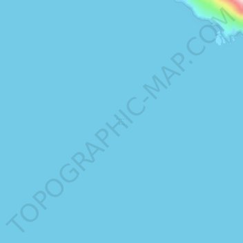 Palma Bayの地形図、標高、地勢