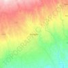 Kerugoyaの地形図、標高、地勢