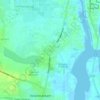 Padurの地形図、標高、地勢