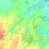 Kervinの地形図、標高、地勢