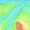 Dampierreの地形図、標高、地勢