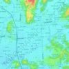 広面字板橋添の地形図、標高、地勢