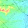 北小の地形図、標高、地勢