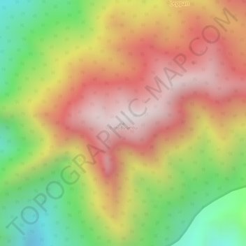 Buttu Burambuの地形図、標高、地勢
