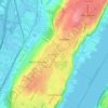 Hudson Heightsの地形図、標高、地勢