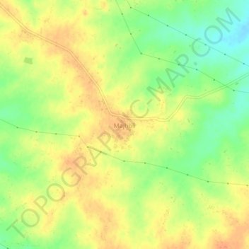 Majholiの地形図、標高、地勢