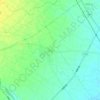 西高の地形図、標高、地勢