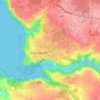 Crec'h Mouellac'hの地形図、標高、地勢