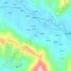 平汉の地形図、標高、地勢