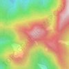 久保山の地形図、標高、地勢