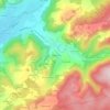 Moyemontの地形図、標高、地勢