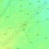 阜城县の地形図、標高、地勢