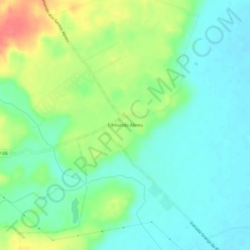 Edmundo Abreuの地形図、標高、地勢