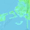 Bayway Islesの地形図、標高、地勢