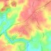 McCanns Cornerの地形図、標高、地勢