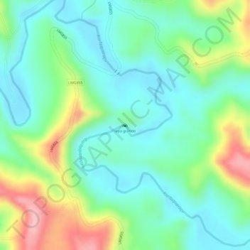 lapa grandeの地形図、標高、地勢