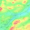 Cuparの地形図、標高、地勢