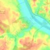 Beaumontの地形図、標高、地勢