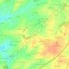 Les Boitesの地形図、標高、地勢
