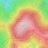 Mount Rogersの地形図、標高、地勢