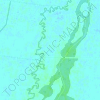 Canary Islandの地形図、標高、地勢
