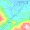 Lascahobasの地形図、標高、地勢