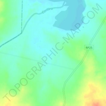 San Felipeの地形図、標高、地勢