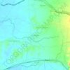 Malingebの地形図、標高、地勢