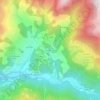 Haut Rioclarの地形図、標高、地勢