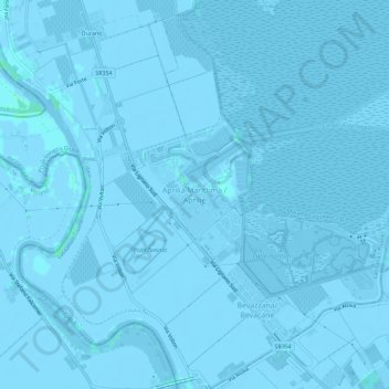 Aprilia Marittima / Aprilieの地形図、標高、地勢