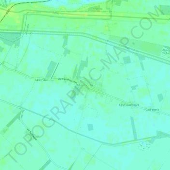 Marmortaの地形図、標高、地勢