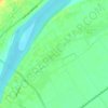 الزينية قبليの地形図、標高、地勢