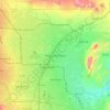 North Las Vegasの地形図、標高、地勢