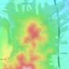 桝形山の地形図、標高、地勢