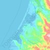 Eurekaの地形図、標高、地勢