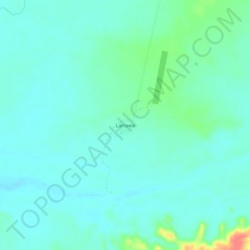 Larrawaの地形図、標高、地勢