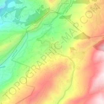 Ain Zhaltaの地形図、標高、地勢