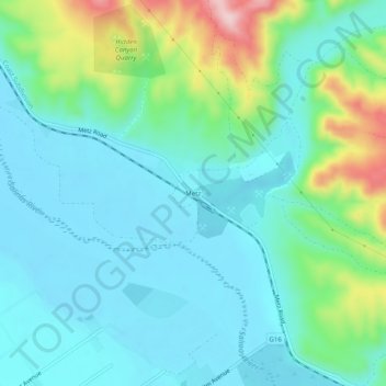 Metzの地形図、標高、地勢