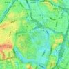 江戸城の地形図、標高、地勢