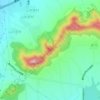 云峰山の地形図、標高、地勢