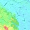 ポンポン山の地形図、標高、地勢