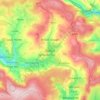 Bacupの地形図、標高、地勢