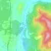Milanの地形図、標高、地勢