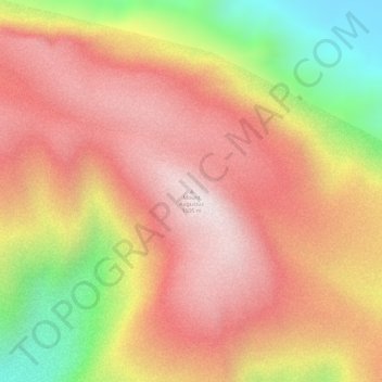 Mount Augustusの地形図、標高、地勢