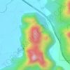 Gunung Tempurungの地形図、標高、地勢