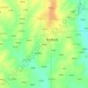 松林吕の地形図、標高、地勢