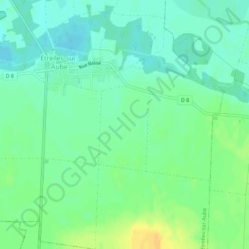 Grand Ducの地形図、標高、地勢