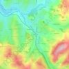 Bas de Rançonの地形図、標高、地勢
