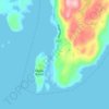Engleeの地形図、標高、地勢
